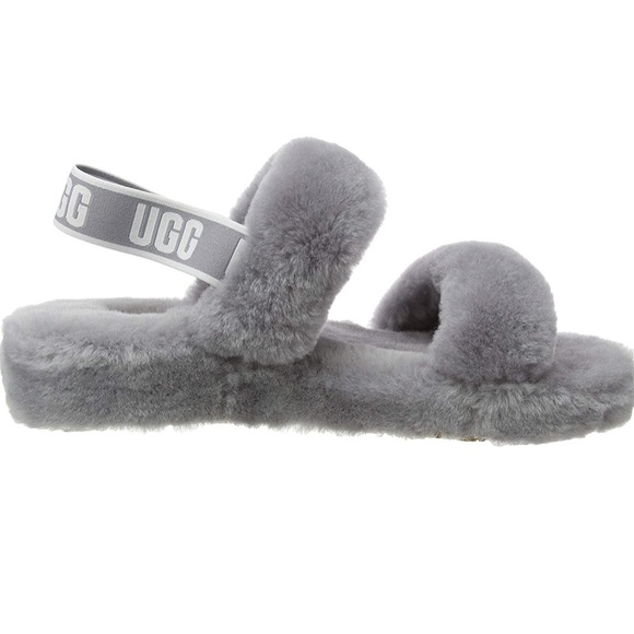 NWOT Ugg Women’s Oh Yeah Slipper Soft Amethyst Gray Size 9 - Picture 3 of 13